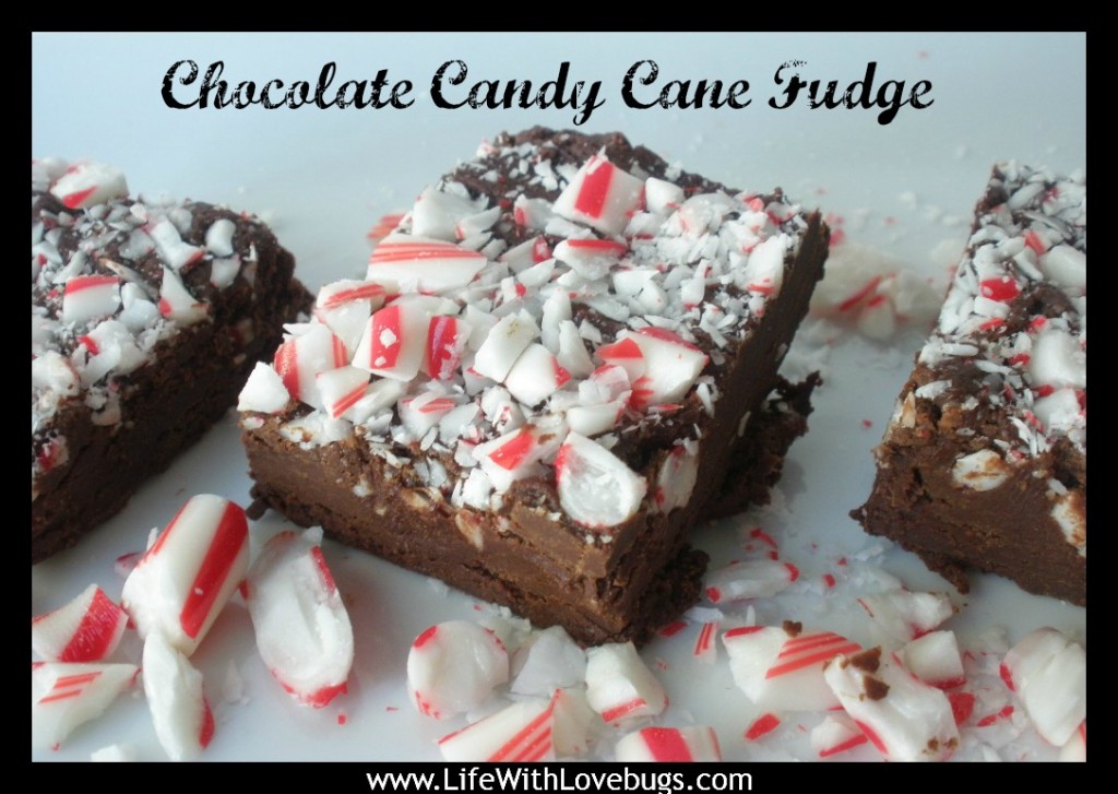 Chocolate Candy Cane Fudge