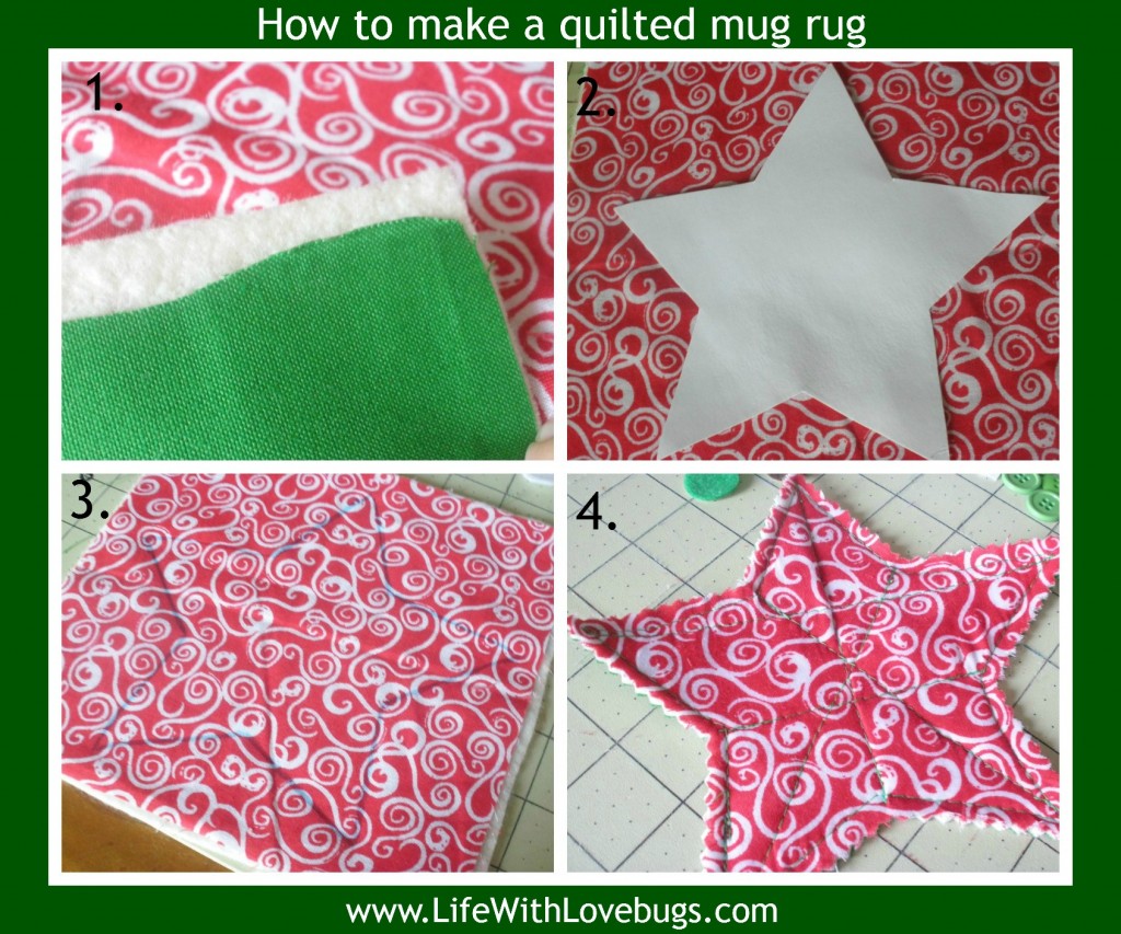 How to make a quilted mug rug