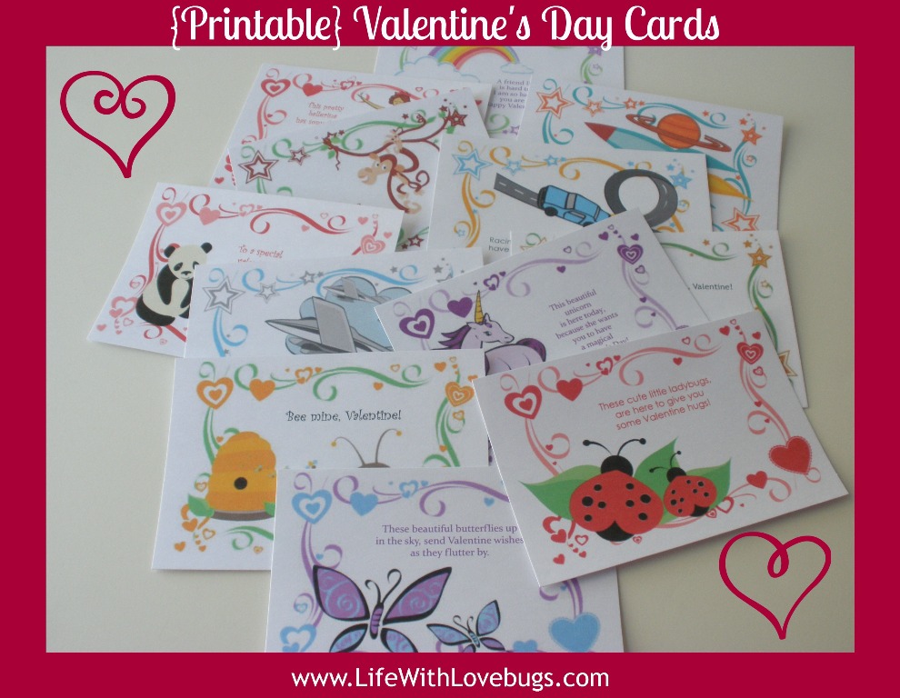 {Printable} Valentine's Day Cards for Kids