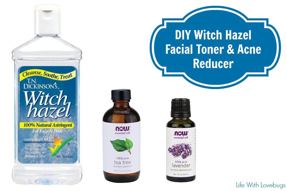 Witch Hazel Facial Toner and Acne Reducer