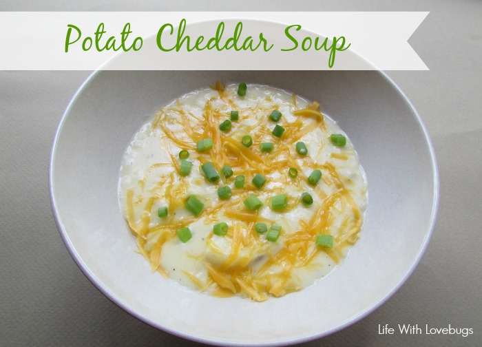 Potato Cheddar Soup - Perfect recipe for lunch or dinner on a cold winter day!