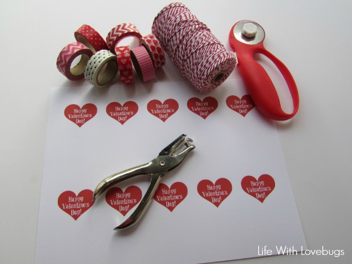 Washi Tape Valentines: Supplies