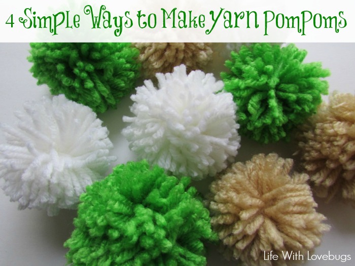 4 Simple Ways to Make Yarn PomPoms 