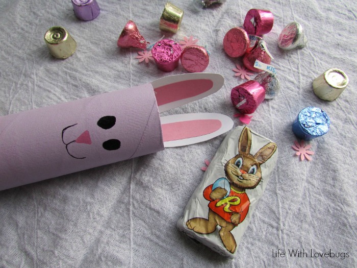 Cardboard Bunny Candy Holder