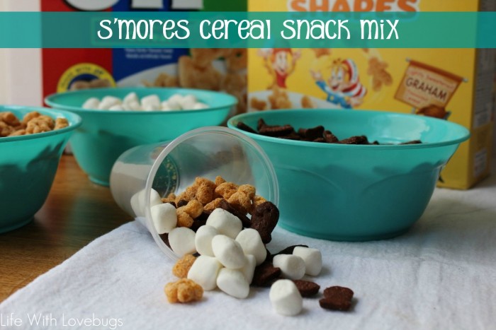 S'Mores Cereal Snack Mix - #GoodNightSnack