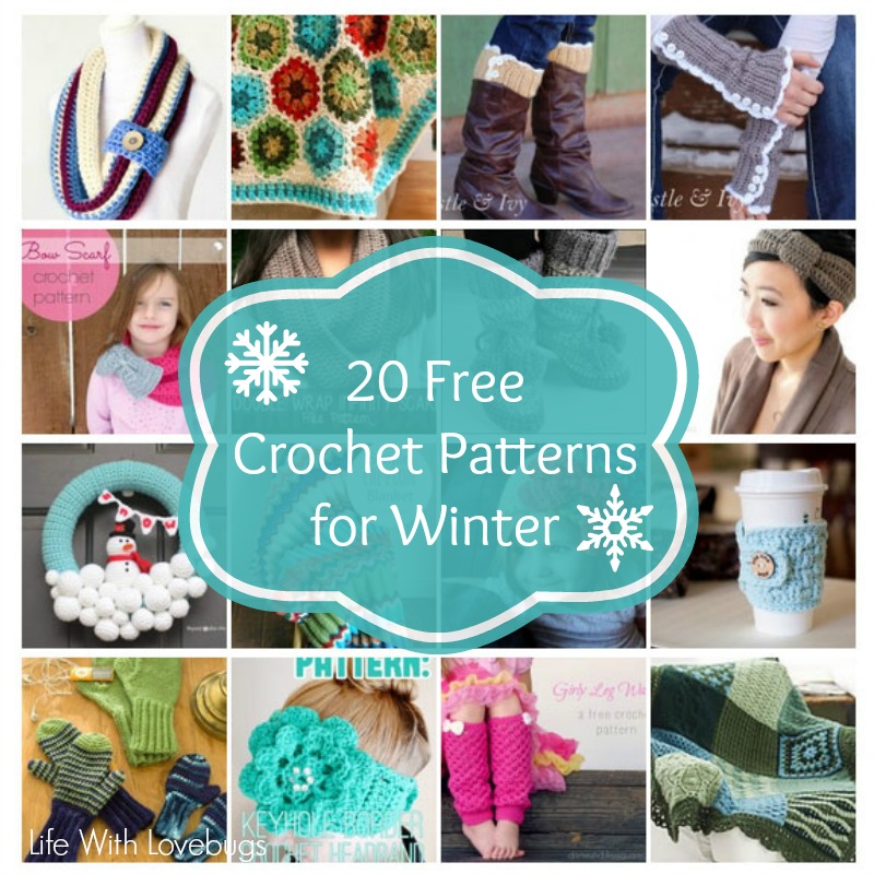 20 FREE Crochet Patterns for Winter