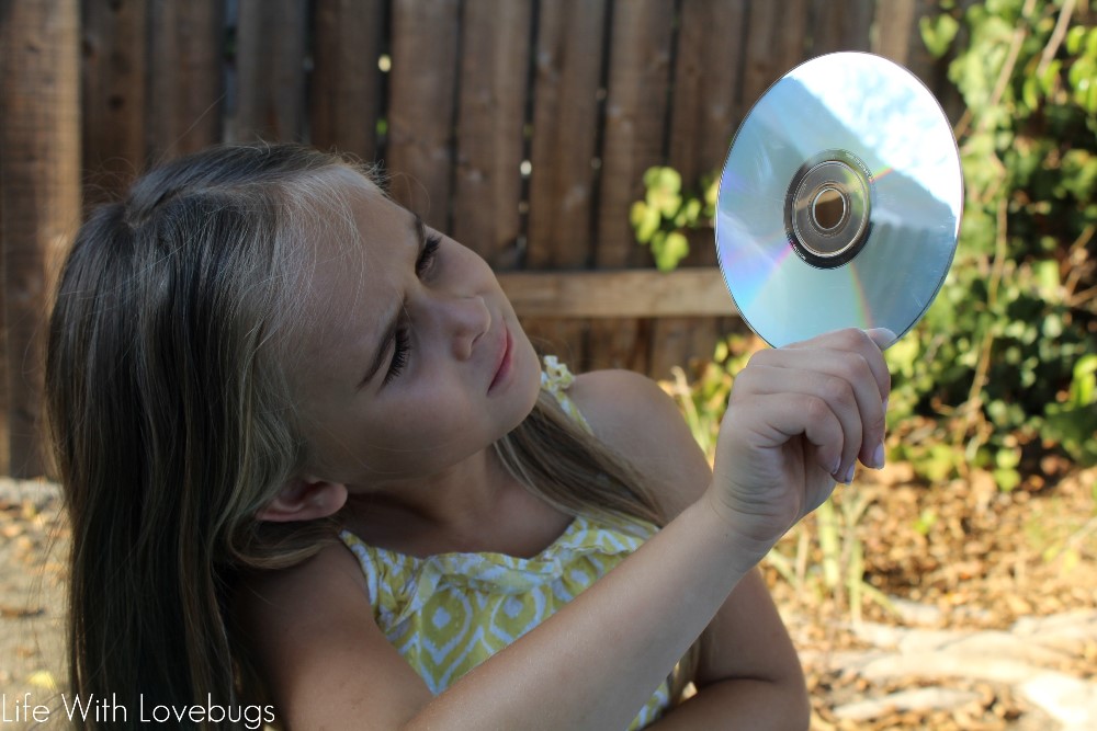 Kid's Upcycle Project - CD Rainbow Maker 