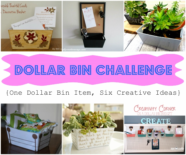 Dollar Bin Challenge - (6) Bloggers created projects with a white basket found in the dollar bin!