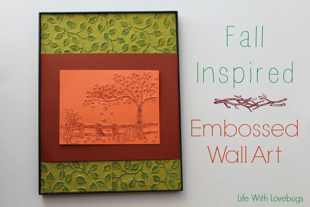 Fall Inspired Embossed Wall Art