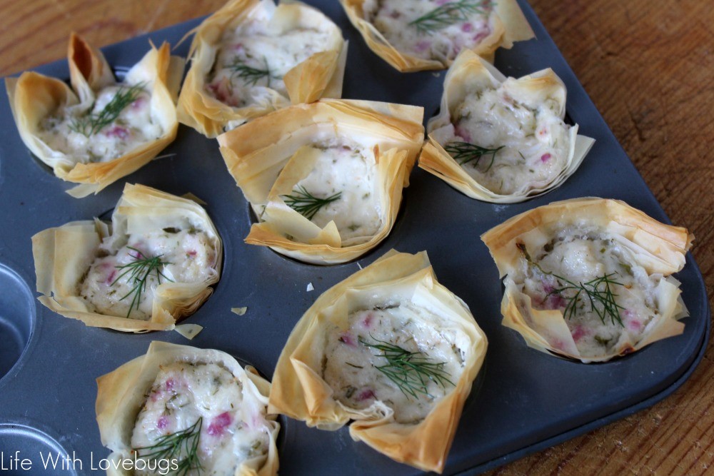 Baked Crab Phyllo Cups