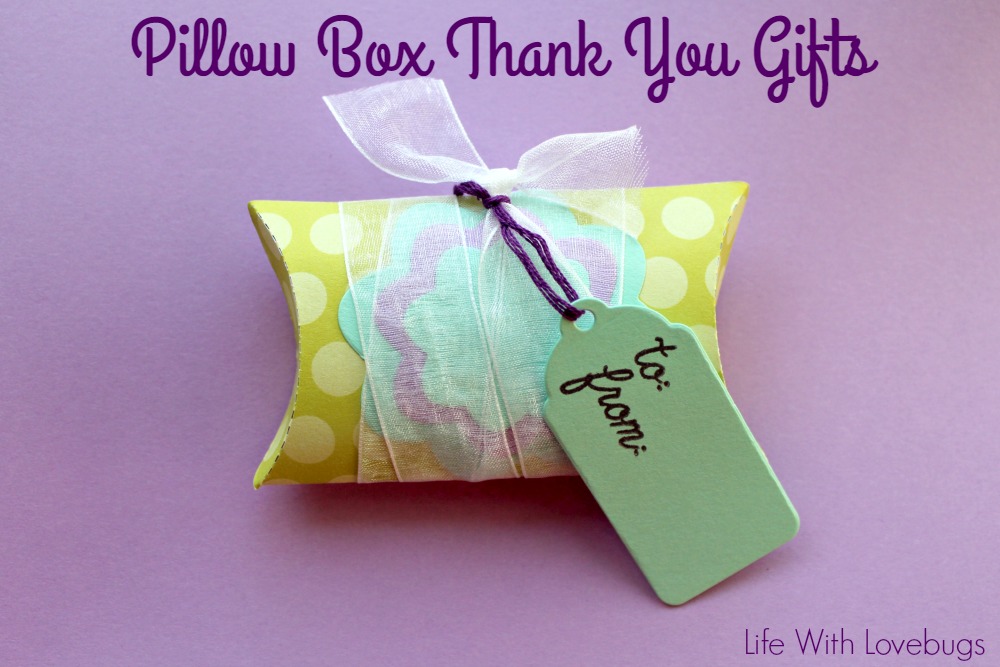 Pillow Box Thank You Gifts