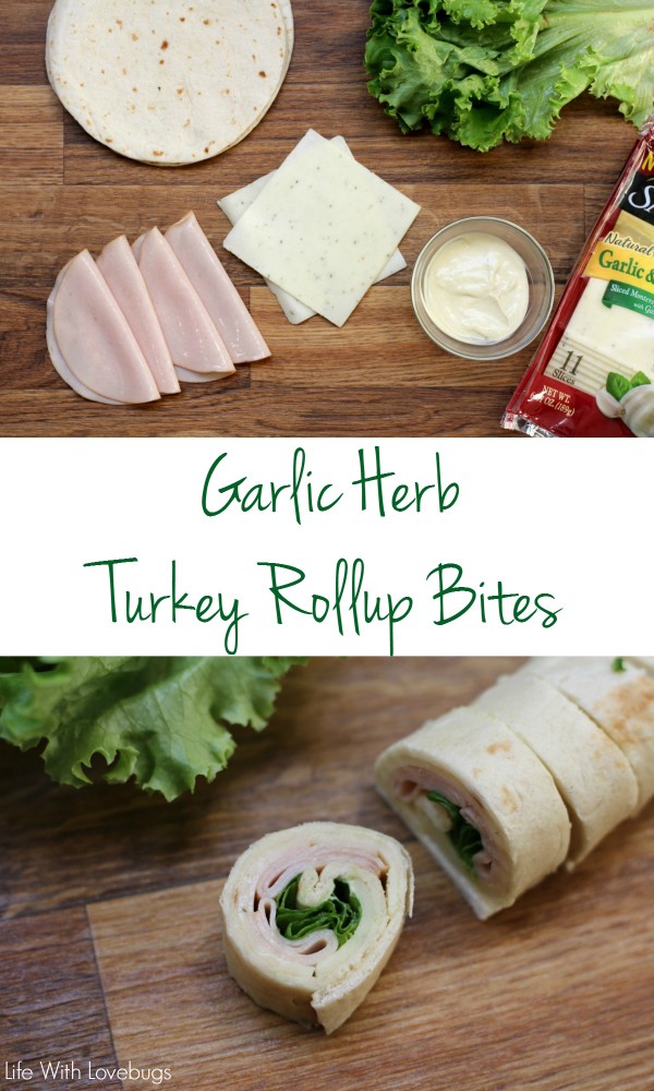 Garlic Herb Turkey Rollup Bites