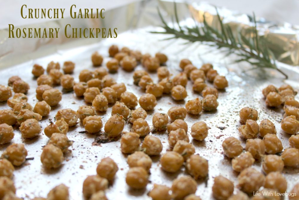 Crunchy Garlic Rosemary Chickpeas