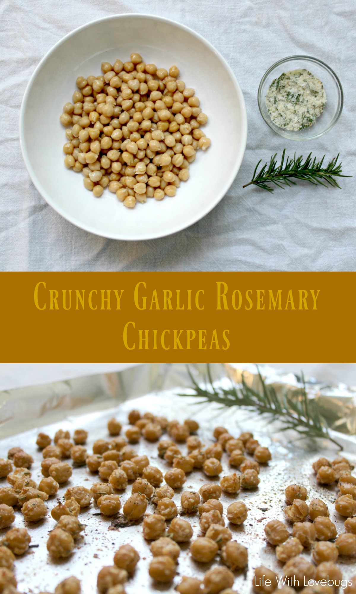 Crunchy Garlic Rosemary Chickpeas