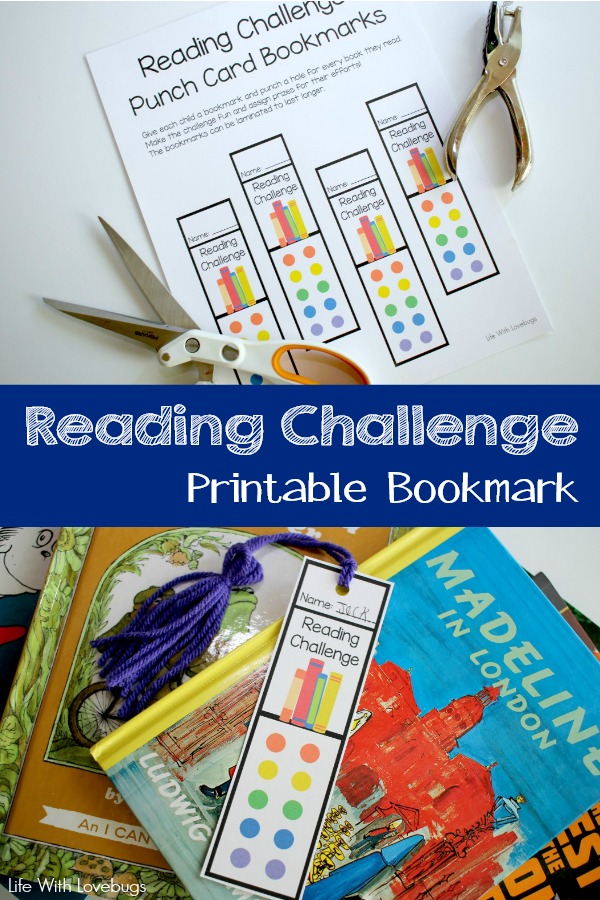 Reading Challenge Printable Bookmarks