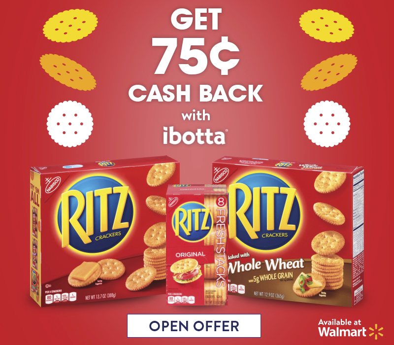 Stock Up and Save on RITZ Crackers with ibotta!