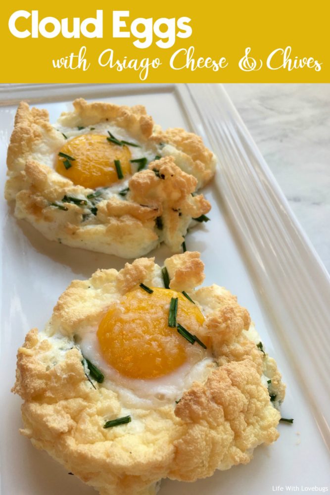 Easy Breakfast Recipe: Cloud Eggs with Asiago Cheese and Chives 