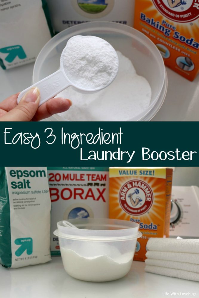 Easy 3 Ingredient Homemade Laundry Booster