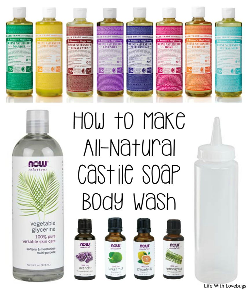DIY All-Natural Castile Soap Body Wash