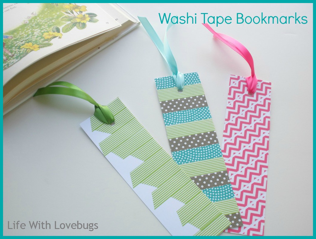 Washi Tape DIY Bookmarks for Kids Tutorial