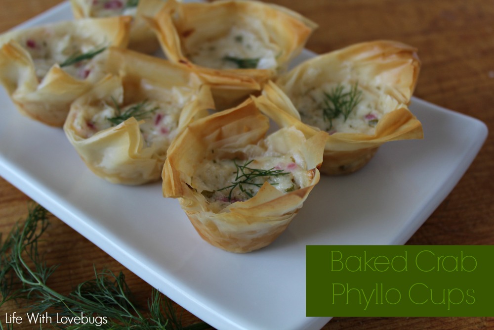 Baked Crab Phyllo Cups