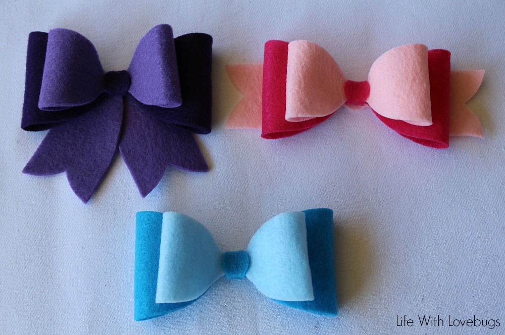 No Sew Felt Hair Bow