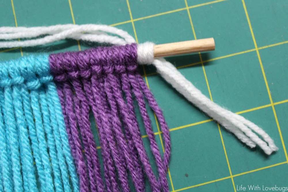 Rainbow Yarn Wall Hanging