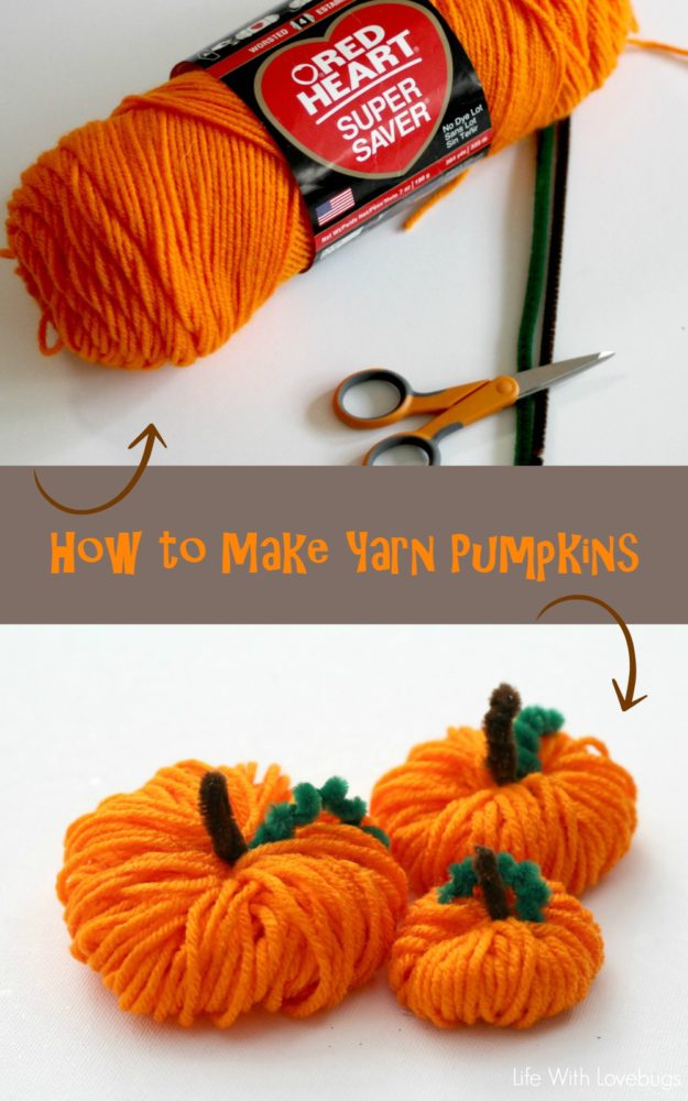 How to Make Yarn Pumpkins