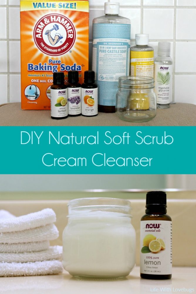 DIY Natural Soft Scrub Cream Cleanser