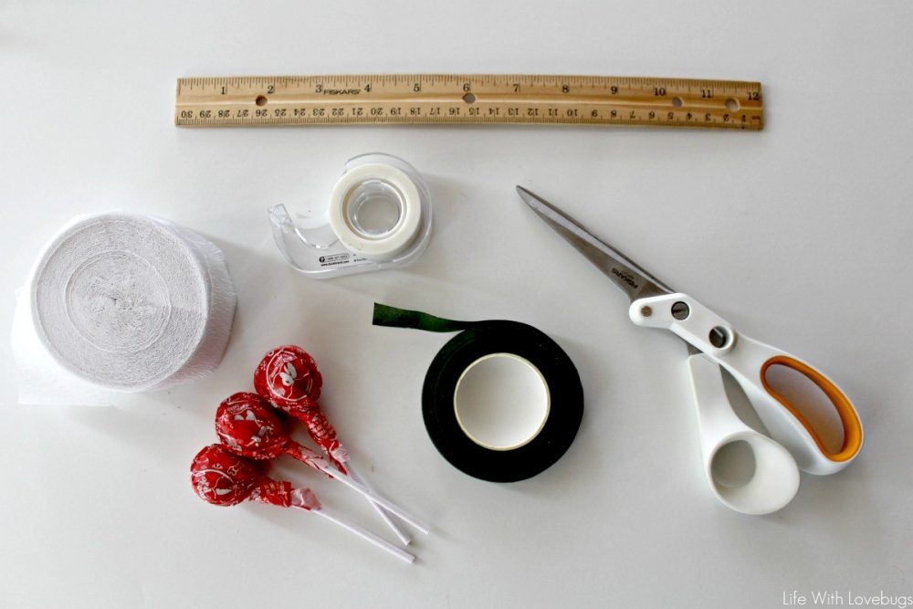 Crepe Paper Lollipop Flowers 