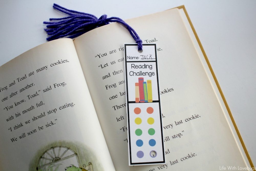 Reading Challenge Printable Bookmarks