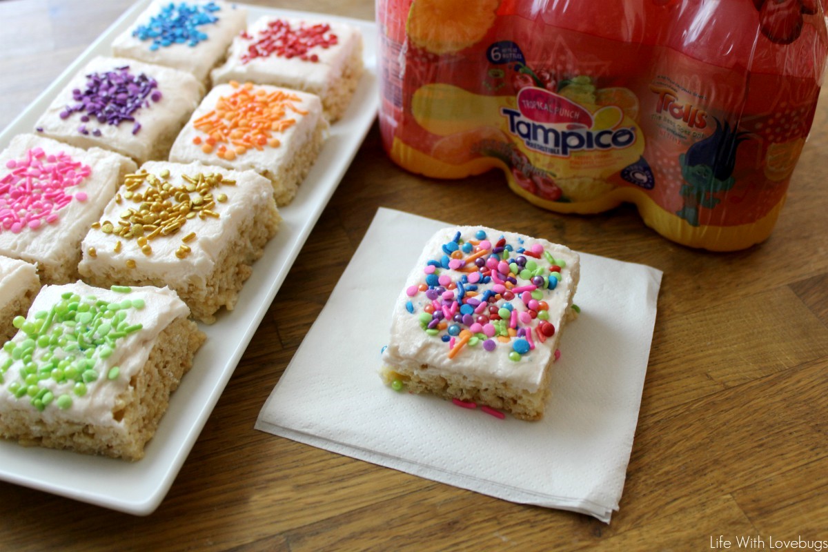 Frosted Rice Crispy Treats 