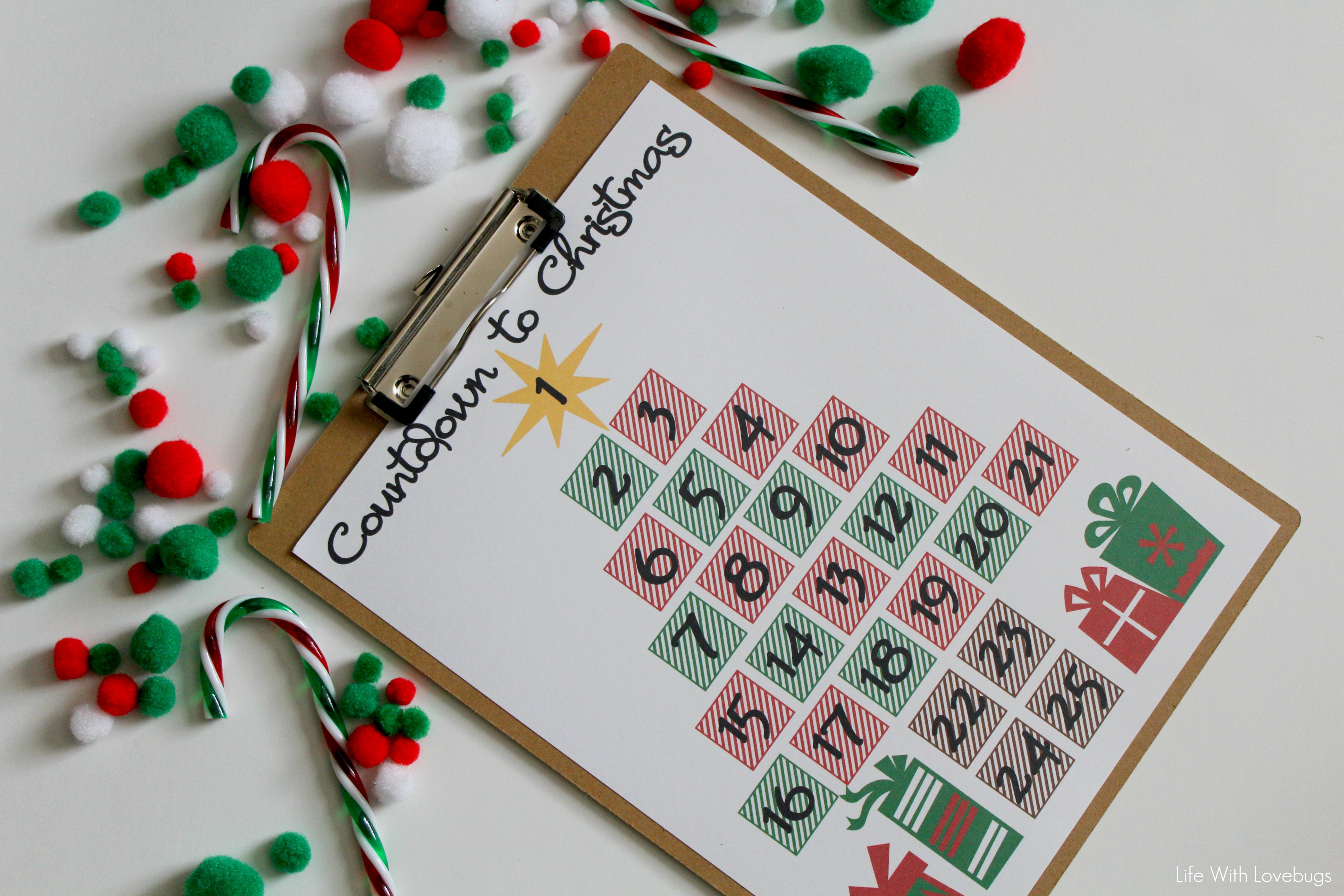 Countdown to Christmas Printable 