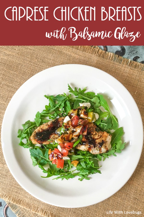 Caprese Chicken Breasts with Balsamic Glaze