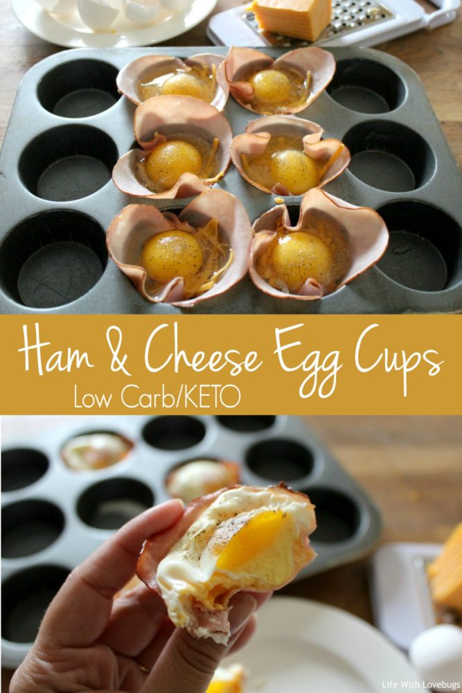 Ham and Cheese Eggs Cups - LowCarb KETO Breakfast Recipe
