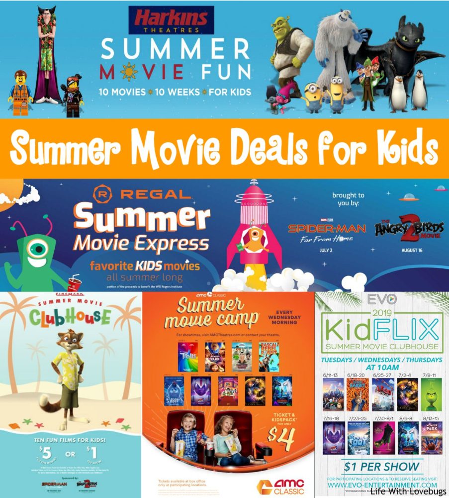 Summer Movie Deals for Kids