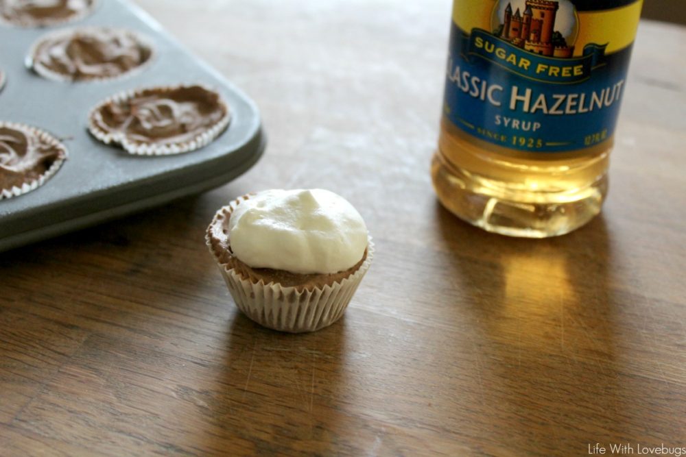 Mini Chocolate Espresso Bites with Hazelnut Whipped Cream | KETO LowCarb