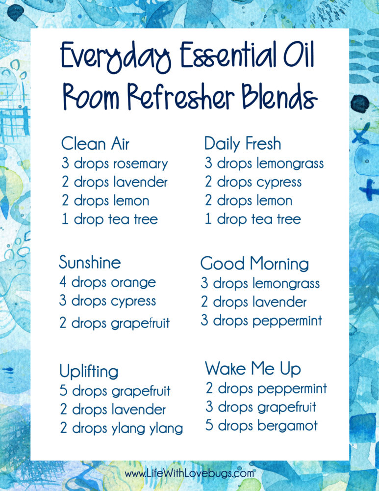DIY Natural Air Freshener Spray + 6 Essential Oil Blends