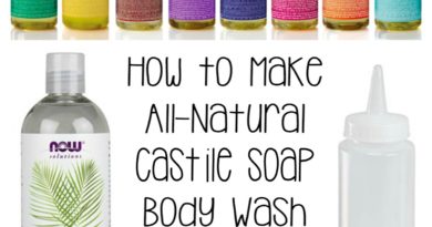 DIY All-Natural Castile Soap Body Wash