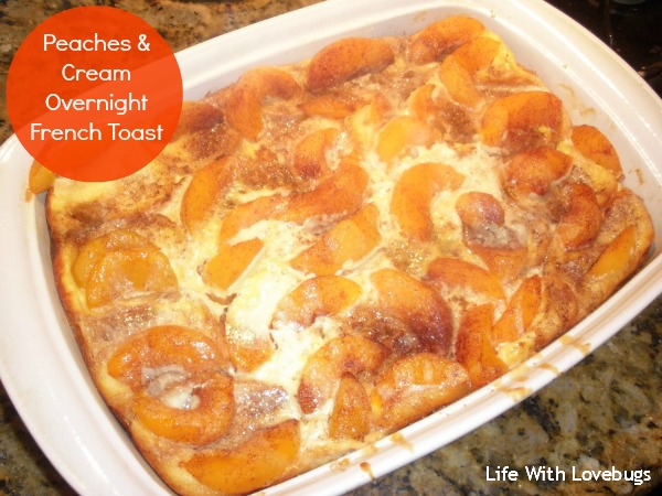 Peaches & Cream Overnight French Toast