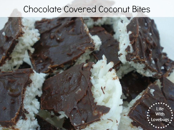 Chocolate Covered Coconut Bites