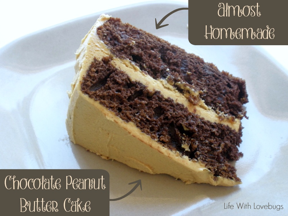 Almost Homemade Chocolate Peanut Butter Cake
