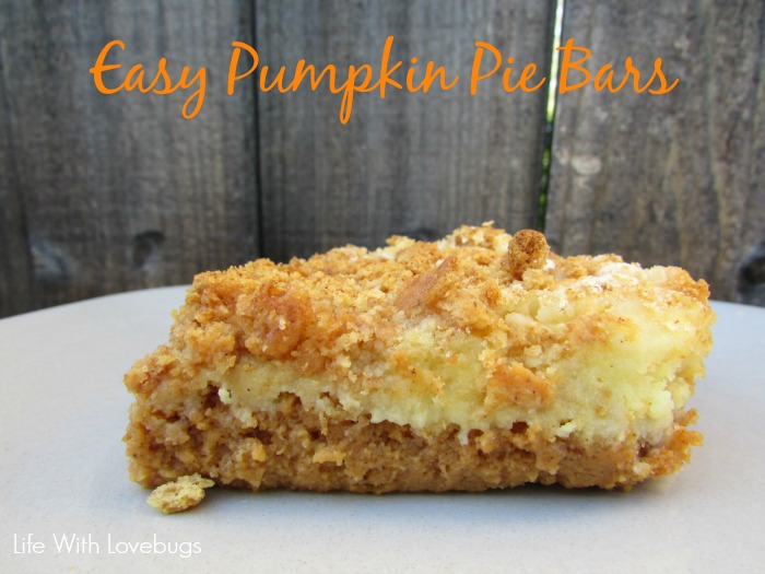 Easy Pumpkin Pie Bars