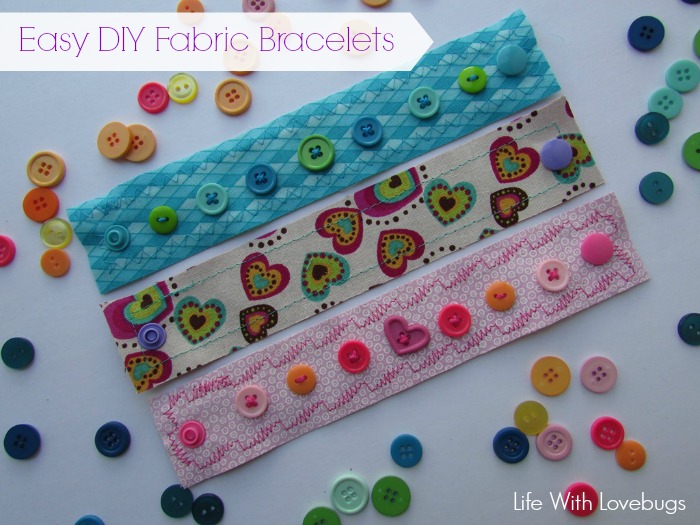 Easy DIY Fabric Bracelets