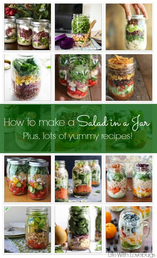 How to Make a Salad in a Jar + Recipes!