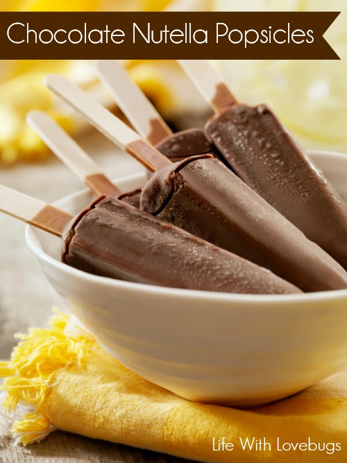 Chocolate Nutella Popsicles