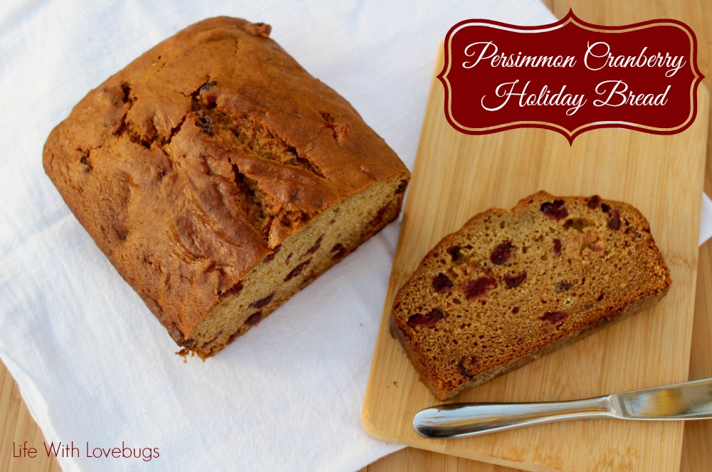 Persimmon Cranberry Holiday Bread