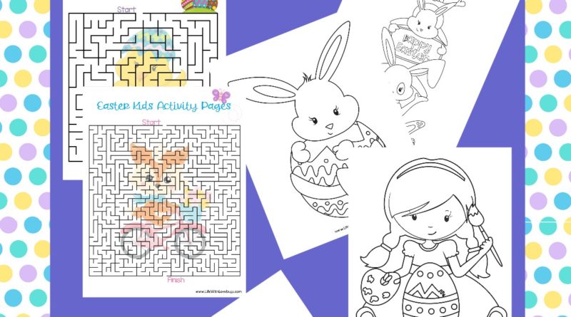 Easter Activity and Coloring Pages for Kids