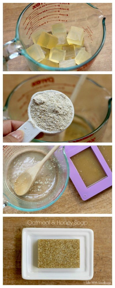 Easy DIY Oatmeal and Honey Soap
