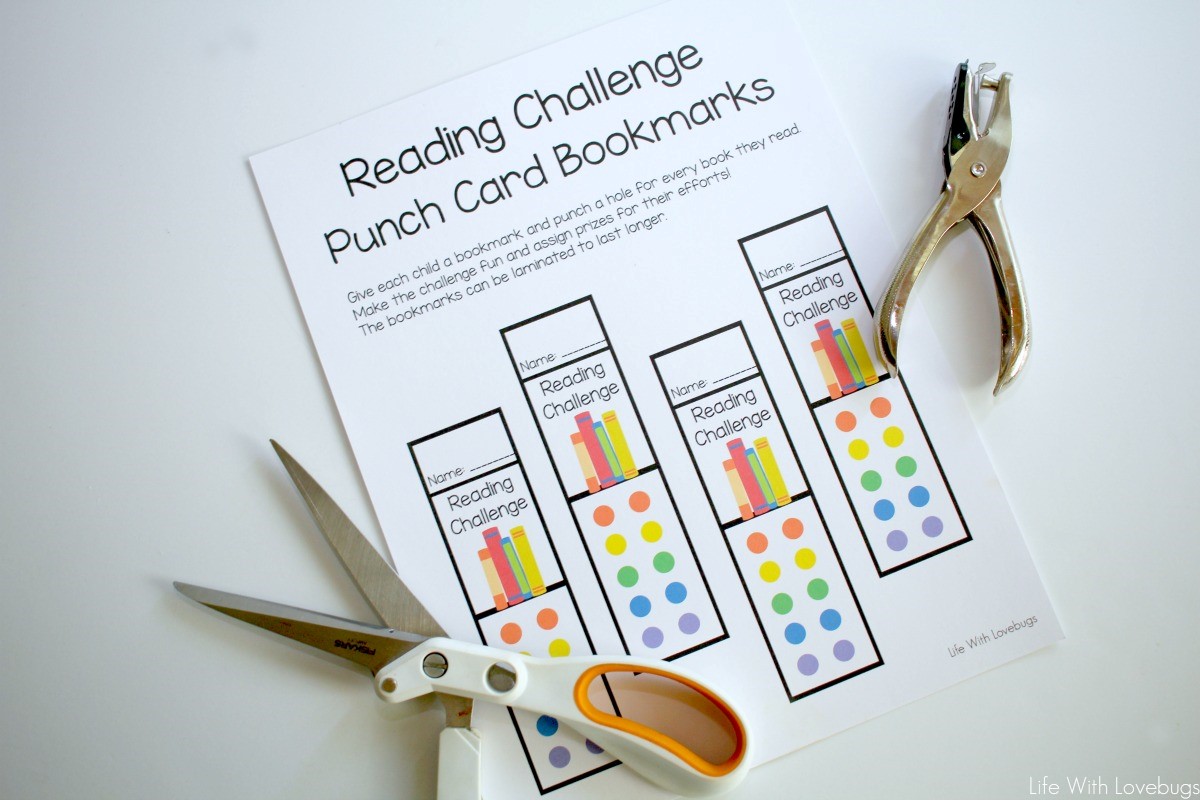 Reading Challenge Printable Bookmarks
